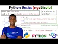 Python Basics Summaries - Syntax Type conversion conditional statements ngeSiZulu