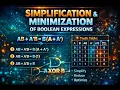 Boolean Expression Simplification Minimization Part 2 Discrete mathematics