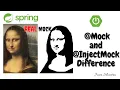 Mock InjectMocks Difference