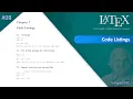 LaTeX - Code Listings