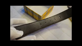 Burberry Reversible Check TB Belt - NEW