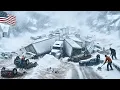 CHAOS in Colorado! Extreme sneeuwstorm teistert snelwegen — Noord-Dakota getroffen door grote ket...