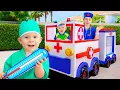 Download Lagu Wheels On The Ambulance Kids Stories with Oliver and Mom