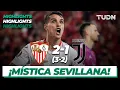 Highlights and goals Sevilla 2 3 - 2 1 Juventus Europa League 2023 - Semifinals TUDN
