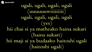 padi wubonn ugali lyrics