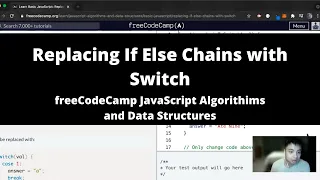 Replacing If Else Chains with Switch Basic JavaScript freeCodeCamp tutorial