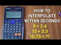 How To Do Interpolation Fx991 es and all models l Easy Method To Interpolate By using Casio