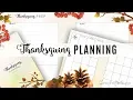 Thanksgiving Planning - Printable Planner Inserts Scrapcraftastic