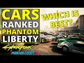 All Cars Ranked Worst to Best in Phantom Liberty 2 0