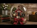 Welcome Back to School Snow Globe Ambience Rustic School Farmhouse Decor TV Screensaver