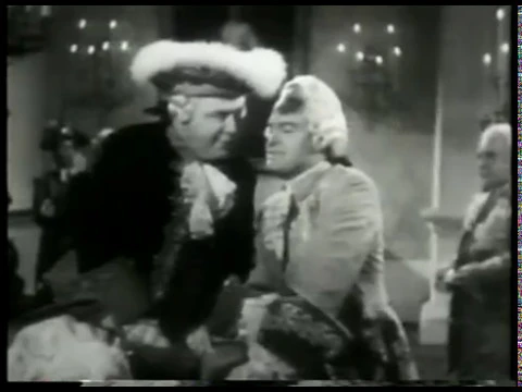 Comedy - 1946 - Scene From Movie Monsieur Beaucaire - With Bob Hope + Reginald Owen + Joan Caulfield