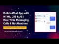 Modern Chat App with HTML CSS JavaScript Real-Time Messaging Calls Notifications