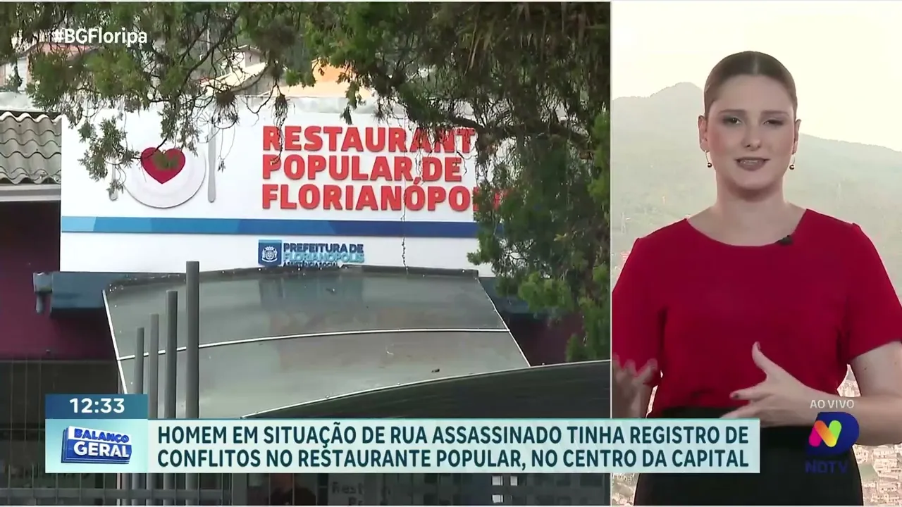 Violência em Florianópolis: homem em situação de rua é assassinado próximo ao Restaurante Popular