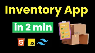 I Build Inventory App Using Javascript Tailwind css Html