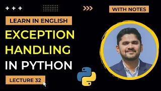 32 Python Exception Handling try except finally raise Advanced Python Tutorial Amit Thinks