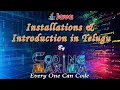 Java Java Installations Introduction in telugu with Animation from coding maxima with animations