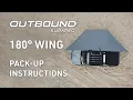 Supa Peg 180 Wing Awning Pack-up Instructions