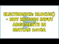 Electronics rlocus - Not enough input arguments in MATLAB 2018a