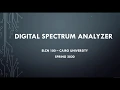 Digital Spectrum Analyzer in LabVIEW - ELCN100