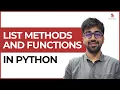 List Functions and Methods Remove Class 37 Python Core Advance Course