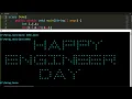 Java - Print Happy Engineer Day in using Nested Loops