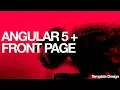 Simple Angular 5 Landing Page Template