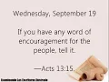 Wednesday September 19