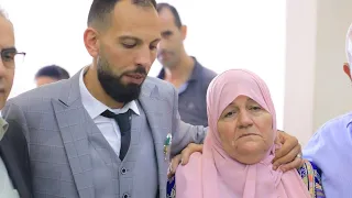 شاهد اقوى استقبال مؤثر  لإم العريس احمد بكر والفنان ابراهيم عاشور   دندنها