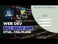 Web App to Split Bills with Users Flask Database