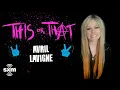 Avril Lavigne Plays This Or That Pop-Punk Edition SiriusXM