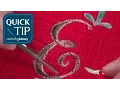 Quick Tip Tension Troubles Bobbin Shows on Top