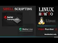 Linux How to on Shell Scripting Red Hat Enterprise Linux 9 Number 11