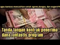 Lagu Tanda tangan kontrak penerima dana fantastis program 