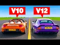 Porsche Carrera GT v TWR Supercat DRAG RACE