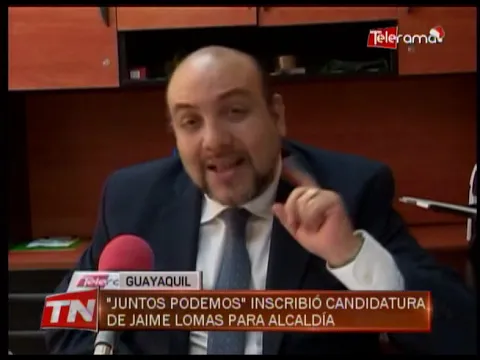 Juntos podemos inscribió candidatura de Jaime Lomas para alcaldía