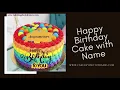 happy birt ay cake with name and image edit