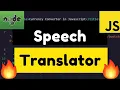 Node js Express Speech Translator Live Web App Using Google Translate API Tutorial For Beginners
