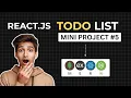 React todo list app tutorial Build a Todo App with React Editing and Delete Functionality