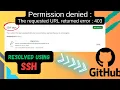 RESOLVED SSH Github permission denied The requested URL returned error 403