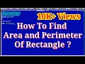 How To Find Area and Perimeter Of Rectangle c programming