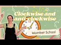 Clockwise Anticlockwise for Kids Fun Movement Game Song Wombat School