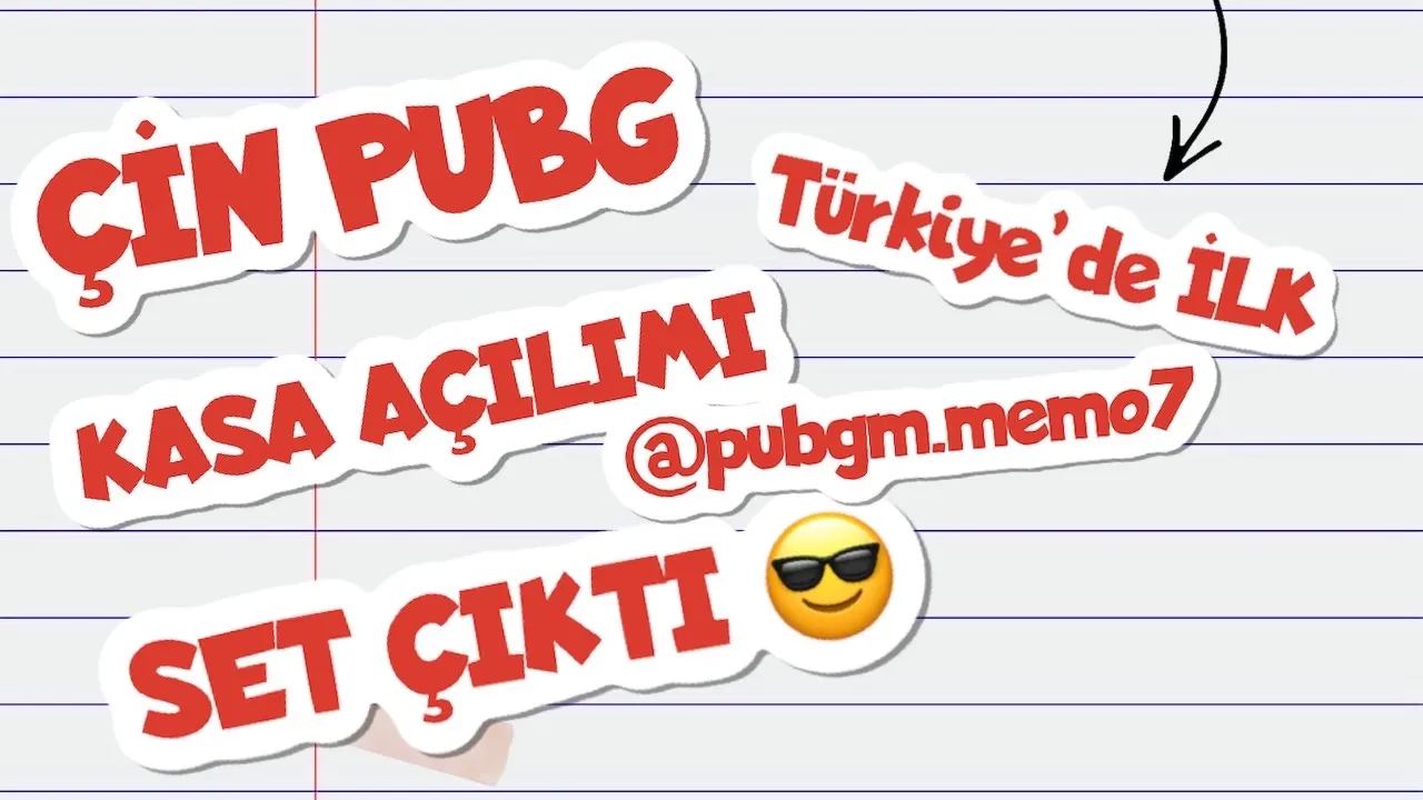 ÇİN PUBG KASA AÇILIMI (TÜRKİYEDE İLK) SET ÇIKTI