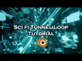 Sci Fi Neon Tunnel using Geometry Nodes - Blender Tutorial