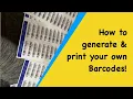 How to Generate Print your own Barcode labels Easy Free Small Business Tips