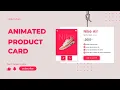 Animated Product Card Design Using Html CSS and Javascript Product Card Design