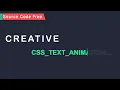 CSS Creative Text Animation Effects Using HTML CSS Amazing Animated Text