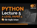 Python Lecture 5 INTRODUCTION TO ARRAYS A level Computer Science 9618