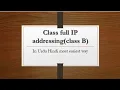 Class B ip addressing with example part3 in urdu hindi InnovateiTzoneofficial