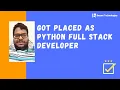 Shashi Got Placed Python Full Stack Developer Course with Placements Besant technologies Reviews
