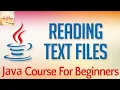 Learn Java Tutorial for Beginners Part 37 Reading Text Files